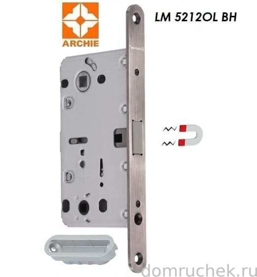 Замок защелка магнитный ARCHIE сантехнич. LM 5212OL BH черненое серебро