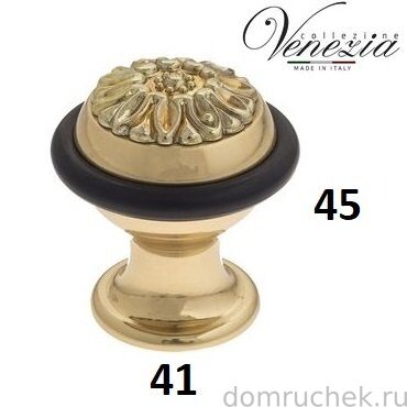 Упор дверной напольный Venezia ST5 полированная латунь